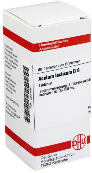 Acidum Lacticum D 6 Tabletten