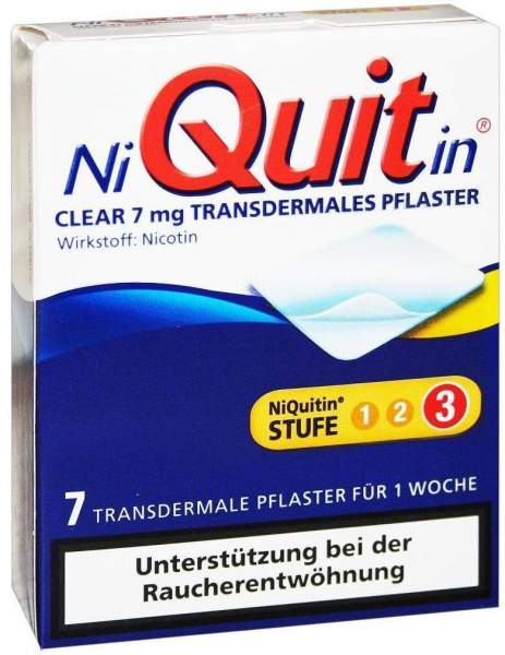 Niquitin Clear 7 mg Transdermale Pflaster