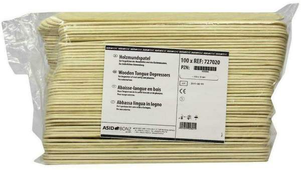 Holzmundspatel Unsteril 100 Stück