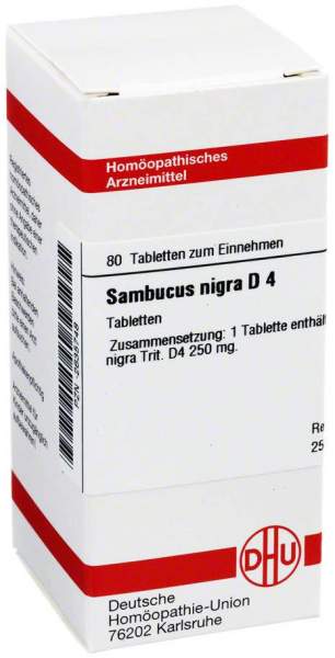 Sambucus Nigra D 4 Dhu 80 Tabletten