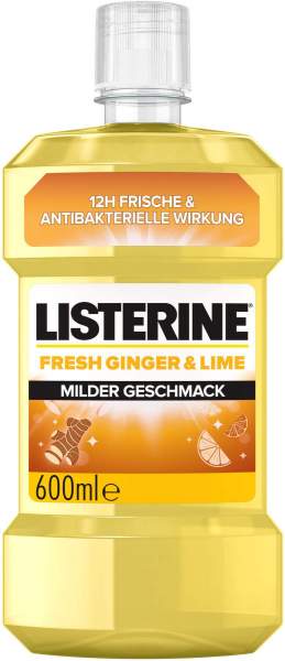 Listerine Fresh Ginger &amp; Lime Milder Geschmack 600 ml