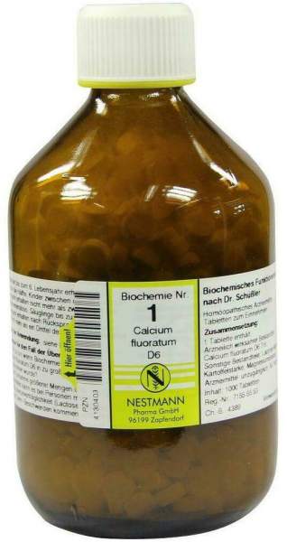 Biochemie 1 Calcium Fluoratum D 6 1000 Tabletten