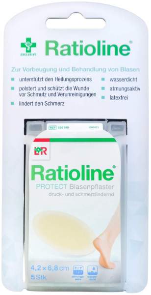 Ratioline Protect 5 Blasenpflaster 4,2 X 6,8 cm