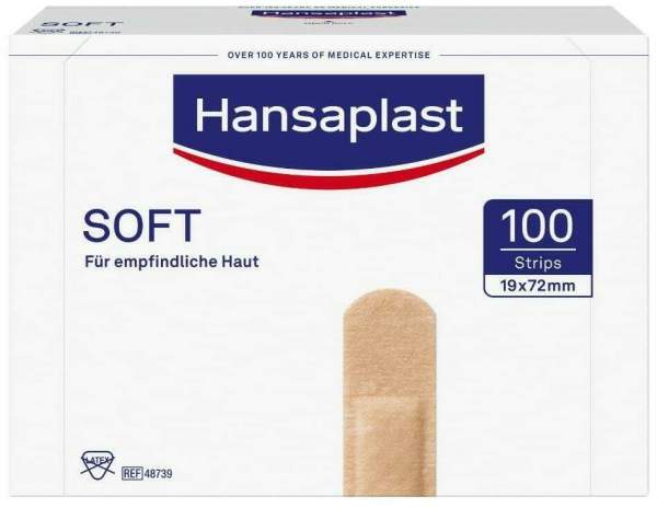 Hansaplast Soft Strips 1,9x7,2cm