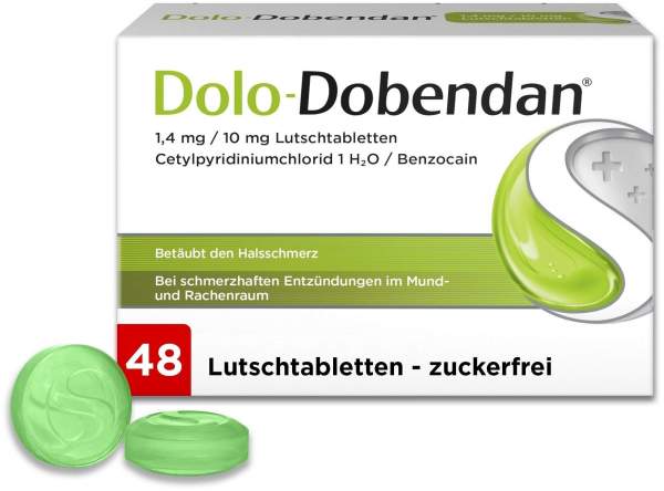 Dolo Dobendan 1,4 mg pro 10 mg 48 Lutschtabletten
