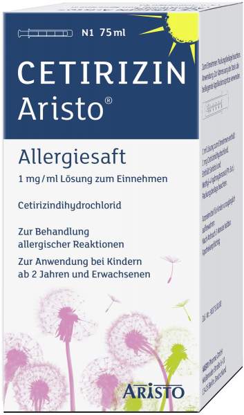 Cetirizin Aristo Allergiesaft 1 mg Je ml 75 ml