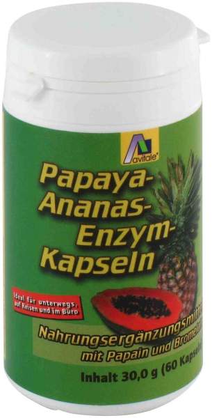 Papaya Ananas Enzym Kapseln 60 Stück