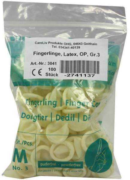 Fingerling Latex Op Gr.3 100 Stück