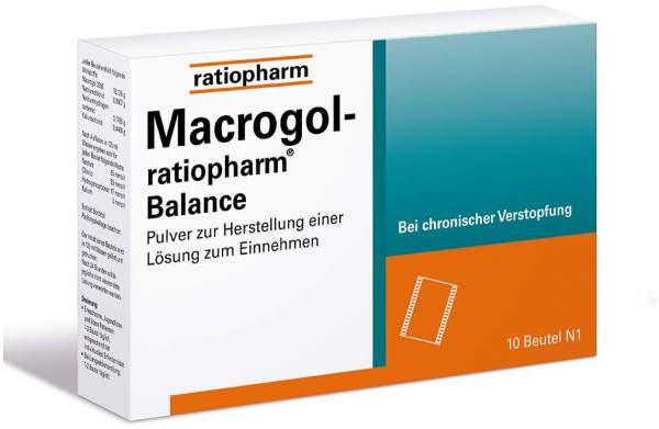 Macrogol-Ratiopharm Balance 10 Beutel Pulver