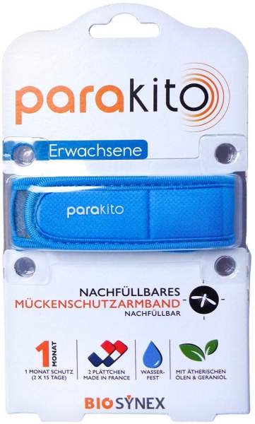 Para Kito Mückenschutz Armband Erw.Blau