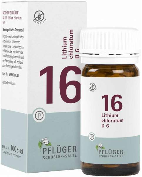 Biochemie Pflüger 16 Lithium Chloratum D6 100 Tabletten