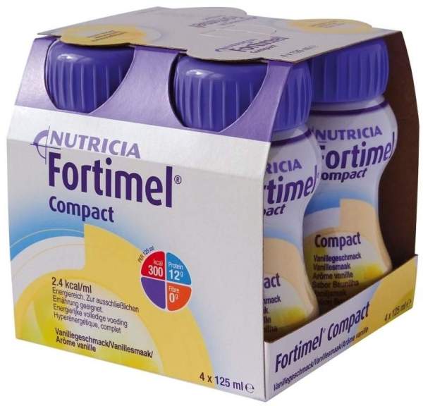Fortimel Compact 2.4 Vanillegeschmack 4x125 ml Flüssigkeit
