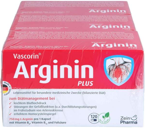 Vascorin Arginin Plus Kapseln 360 Kps
