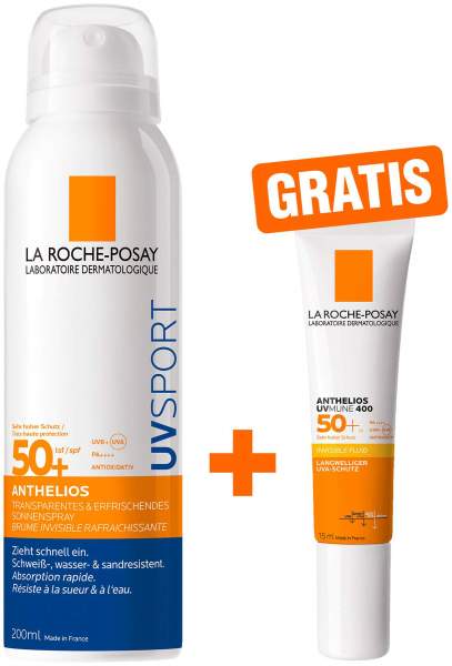 La Roche Posay Anthelios Pro Sport Mist LSF 50+ 200 ml + gratis La Roche Posay Invisible Fluid UVMune 400 LSF 50+ 15 ml