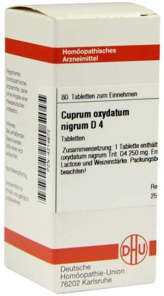 Cuprum Oxydatum Nigrum D 4 80 Tabletten