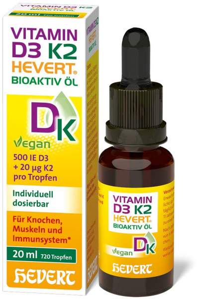 Vitamin D3 K2 Hevert Bioaktiv 20 ml Öl