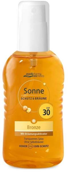 medipharma cosmetics Sonne Schutz &amp; Bräune bronze LSF 30 200 ml Pumpspray