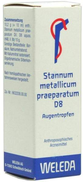 Weleda Stannum Metallicum Praeparatum D8 10 ml Augentropfen