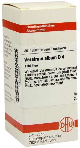 Dhu Veratrum Album D4 80 Tabletten