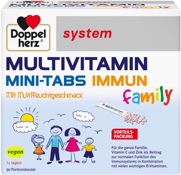 Doppelherz System Multivitamin Mini-Tabs Immun Family 50 Portionen