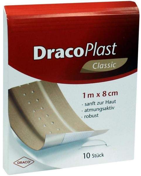 Dracoplast Classic Pflaster 1 M X 8 cm 10 Stück