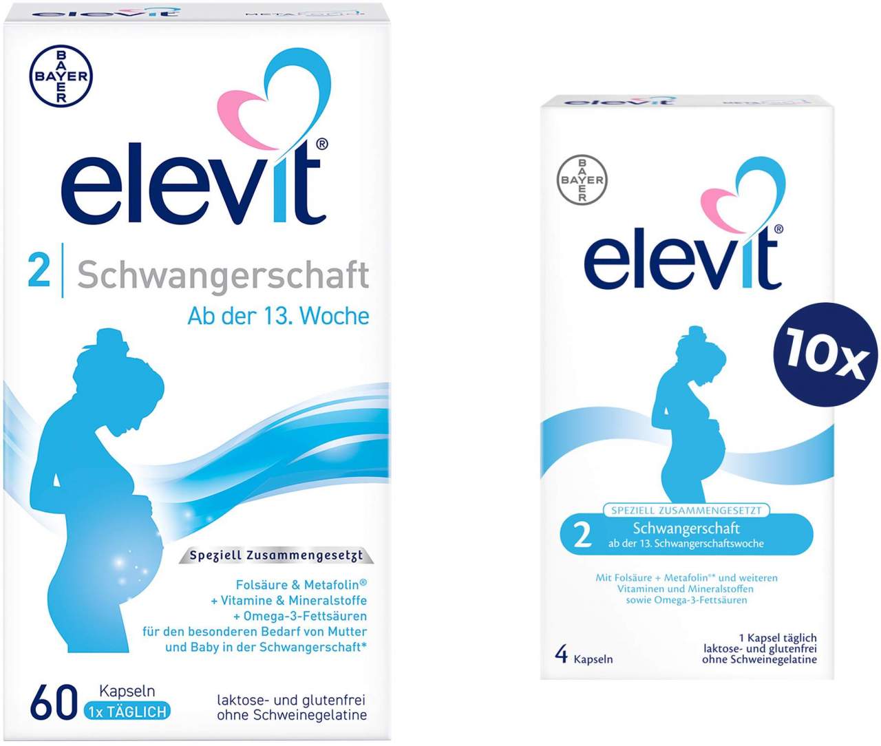 Elevit 2 Schwangerschaft 60 Kapseln + gratis 40 Kapseln