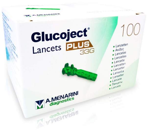 Glucoject Lancets Plus 33 G 100 Lanzetten