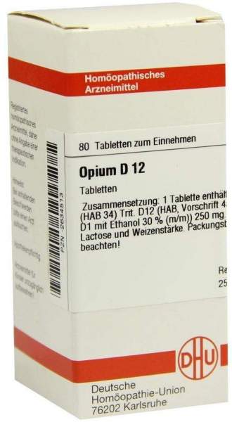 Opium D 12 Tabletten