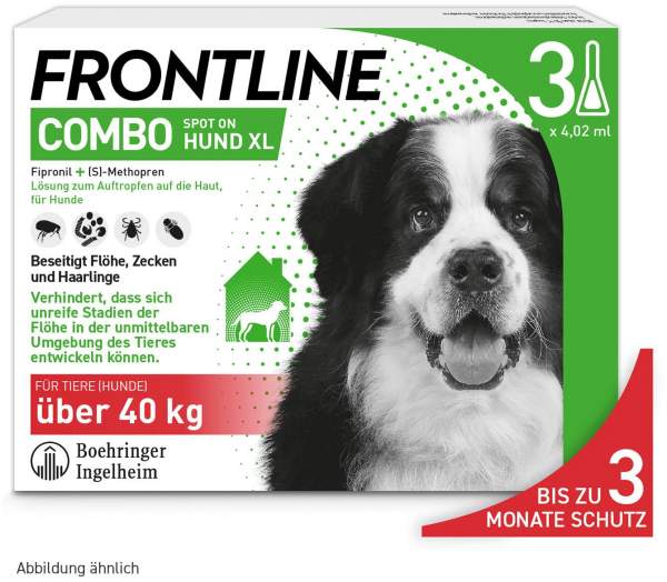 Frontline Combo Spot on Hund XL 40-60 kg 3 Pipetten