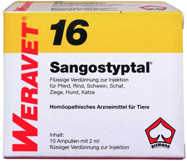 Sangostyptal 16 Ampullen vet. 10 X 2 ml
