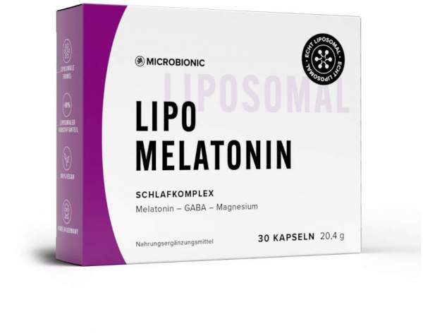 Lipo Melatonin Microbionic Schlafkomplex 30 Kapseln