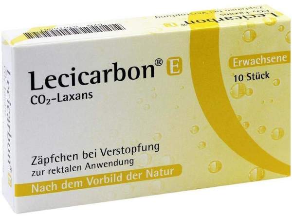 Lecicarbon E CO2-Laxans 10 Zäpfchen
