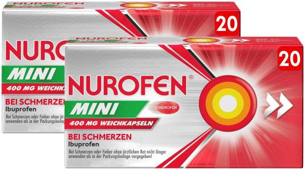 Nurofen Mini 400 mg Weichkapseln 2 x 20 Stück