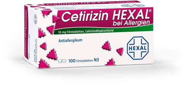Cetirizin Hexal 100 Filmtabletten bei Allergien