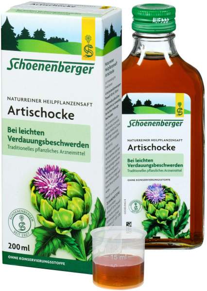Artischockensaft Schoenenberger 200 ml