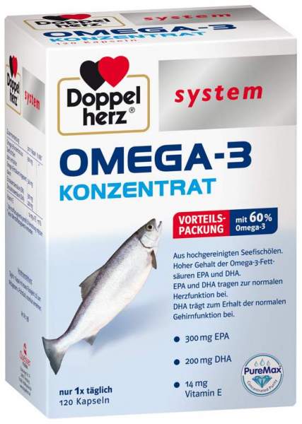 Doppelherz Omega-3 Konzentrat System 120 Kapseln