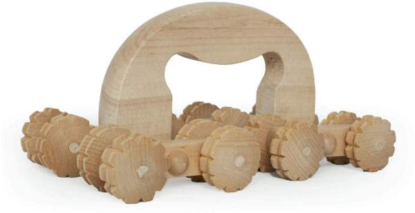 Massageroller Holz mit Bügel+8 Achsen 1 Stück