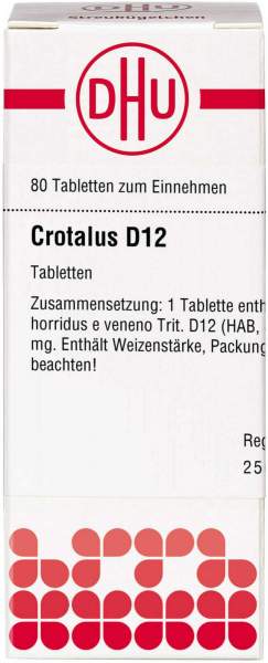 Crotalus D 12 Tabletten 80 Stück
