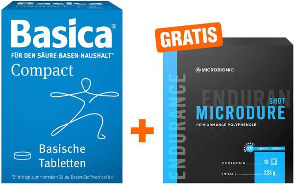 Basica Compact 360 Tabletten + gratis Microbionic Microdure Shot 15 Sachets