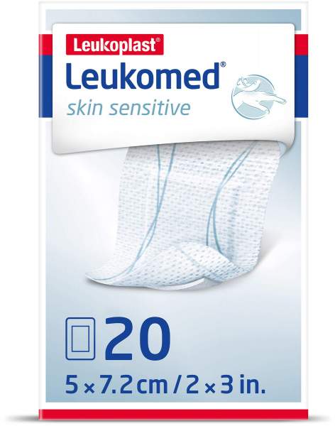 Leukomed skin sensitive steril 5 x 7,2 cm 20 Wundverbände