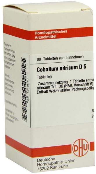 Cobaltum Nitricum D 6 Tabletten