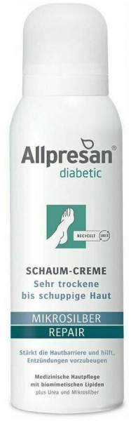 Allpresan diabetic Mikrosilber + Repair Schaum-Creme 200 ml