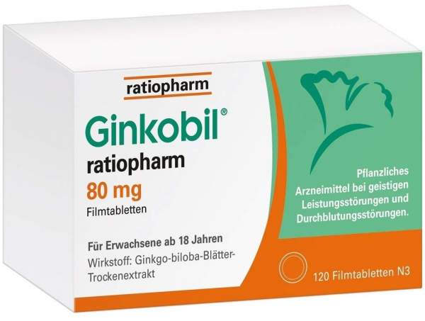 Ginkobil ratiopharm 80 mg 120 Filmtabletten