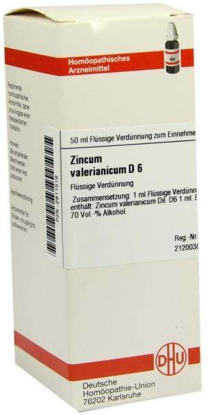 Zincum Valerianicum D6 Dhu 50 ml Dilution