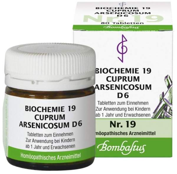 Biochemie Bombastus 19 Cuprum Arsenicosum D 6 80 Tabletten