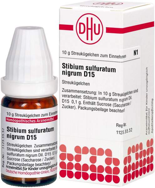 Dhu Stibium Sulfuratum Nigrum D15 Globuli