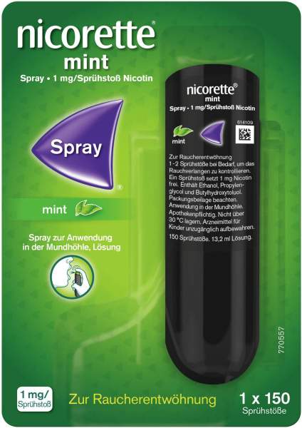 Nicorette Mint Spray 1 mg Sprühstoß 1 Stück