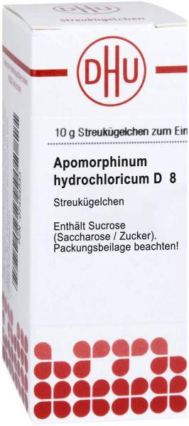 Apomorphinum Hydrochloricum D 8 10 G Globuli