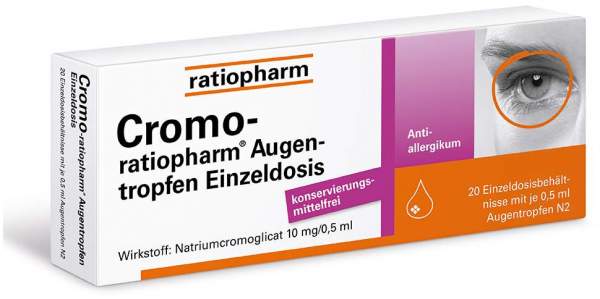 Cromo-ratiopharm Augentropfen Einzeldosis 20x0.5 ml Augentropfen