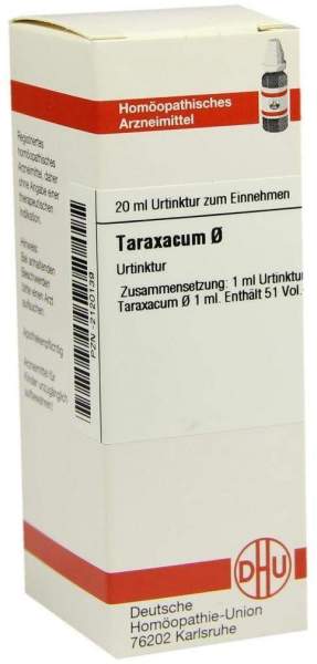 Taraxacum Urtinktur 20 ml Dilution